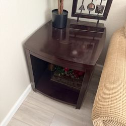 Coffee Color Rectangular End Table 