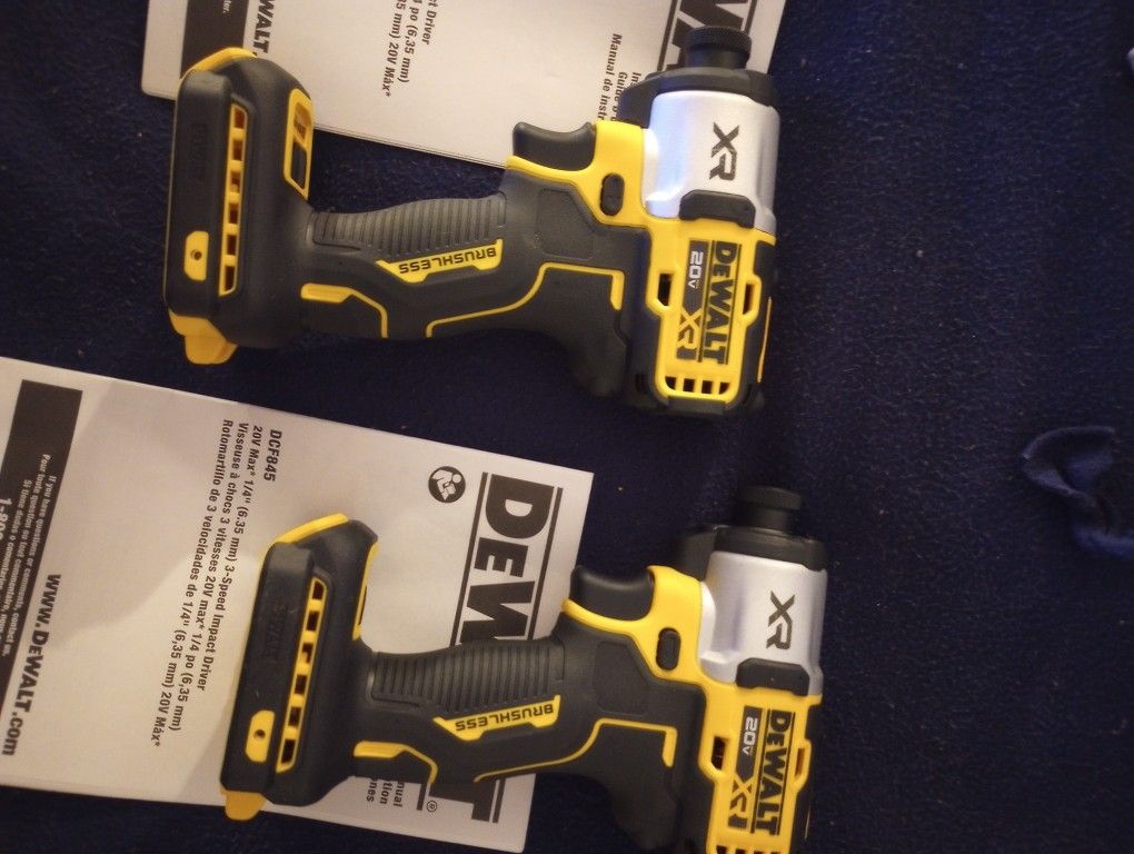 DeWalt XR Brushless 3 Speed Drivers $80 Each