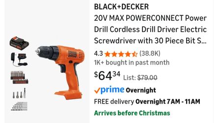 Black + Decker Power Drill
