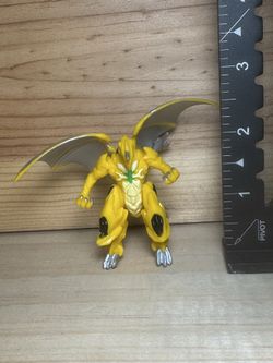 Spin Master Bakugan Collector Yellow Dragonoid 2" Action Figure #scrappy