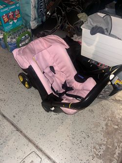 Pink Convertible Infant Stroller – Doona Style