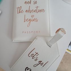 Bride Honeymoon Passport Sleeve And Luggage Tag 