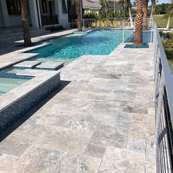 SILVER TRAVERTINE PAVERS  LARGEST SELECTION AND QUANTITY  