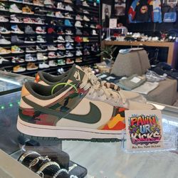 Nike Dunk Low SE
Sail Multi-Camo - #DH0957 100) - SIZE 9