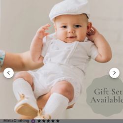 ✨ Baby Boy Baptism/Christening Outfit – Gently Used ✨ 💲Price: $85