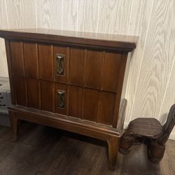 Solid Wood Nightstand 