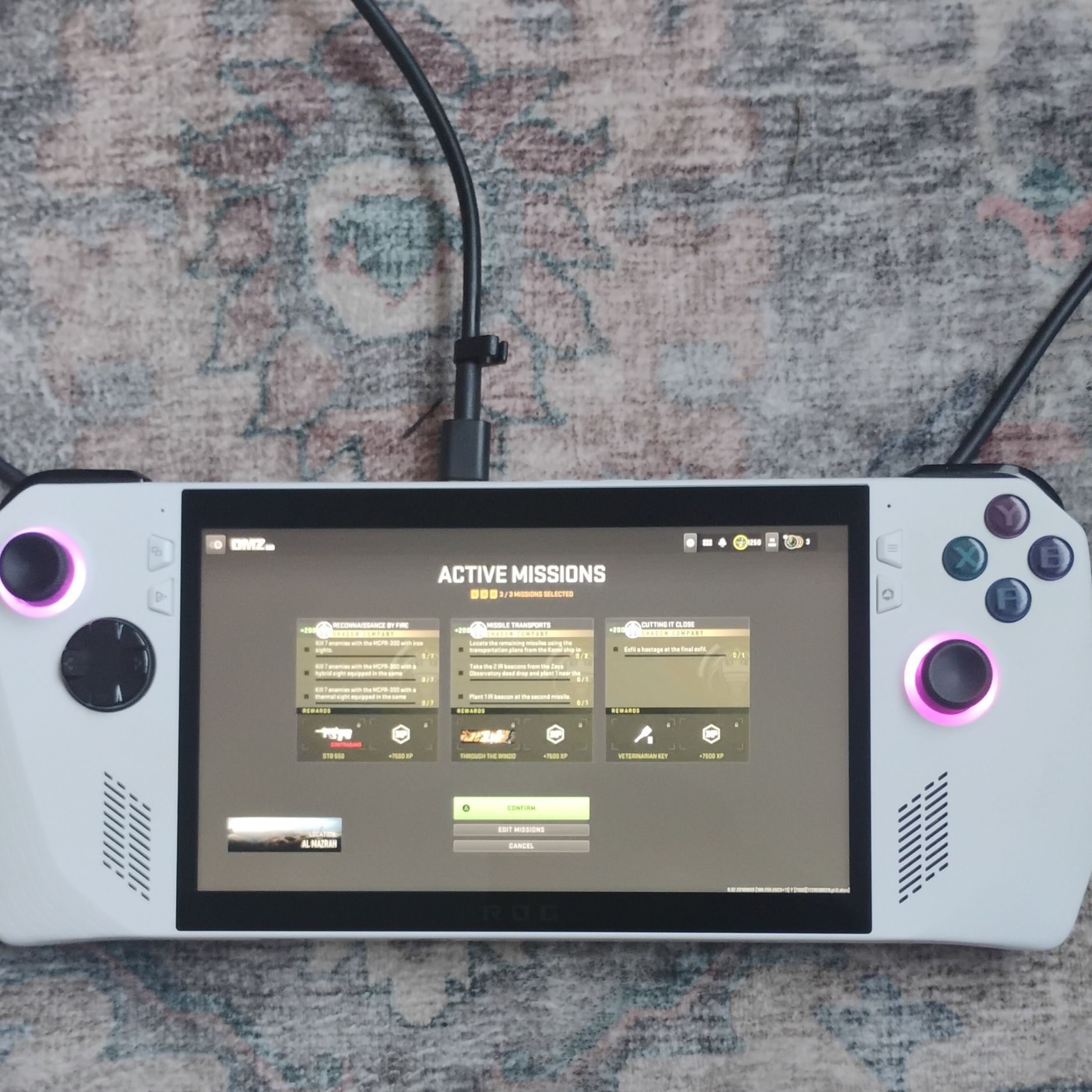 Handheld Gaming Console with Controls