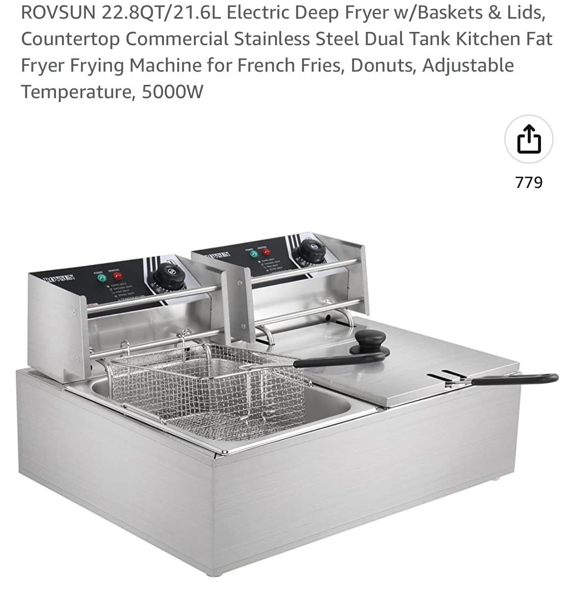 Dual Deep Fryer.
