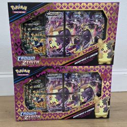For Sale: 
Brand New in Box Pokemon Trading Card Game Crown Zenith Morpeko V-Union Premium Playmat Collection