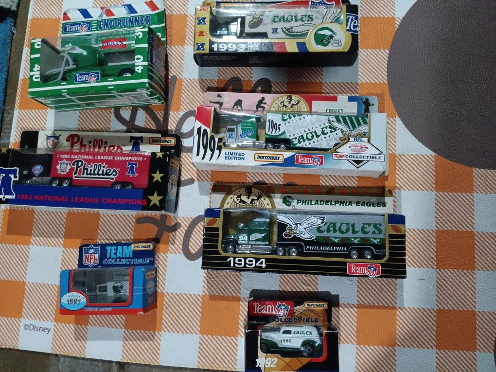 Eagles And Phillies Truck And Cars 1991 To 1995.