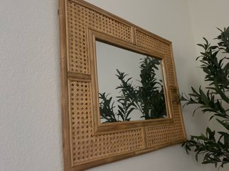 Rattan Vintage Mirror