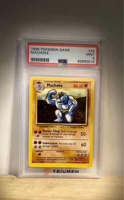1999 Pokemon Machoke #34 PSA 9 Mint