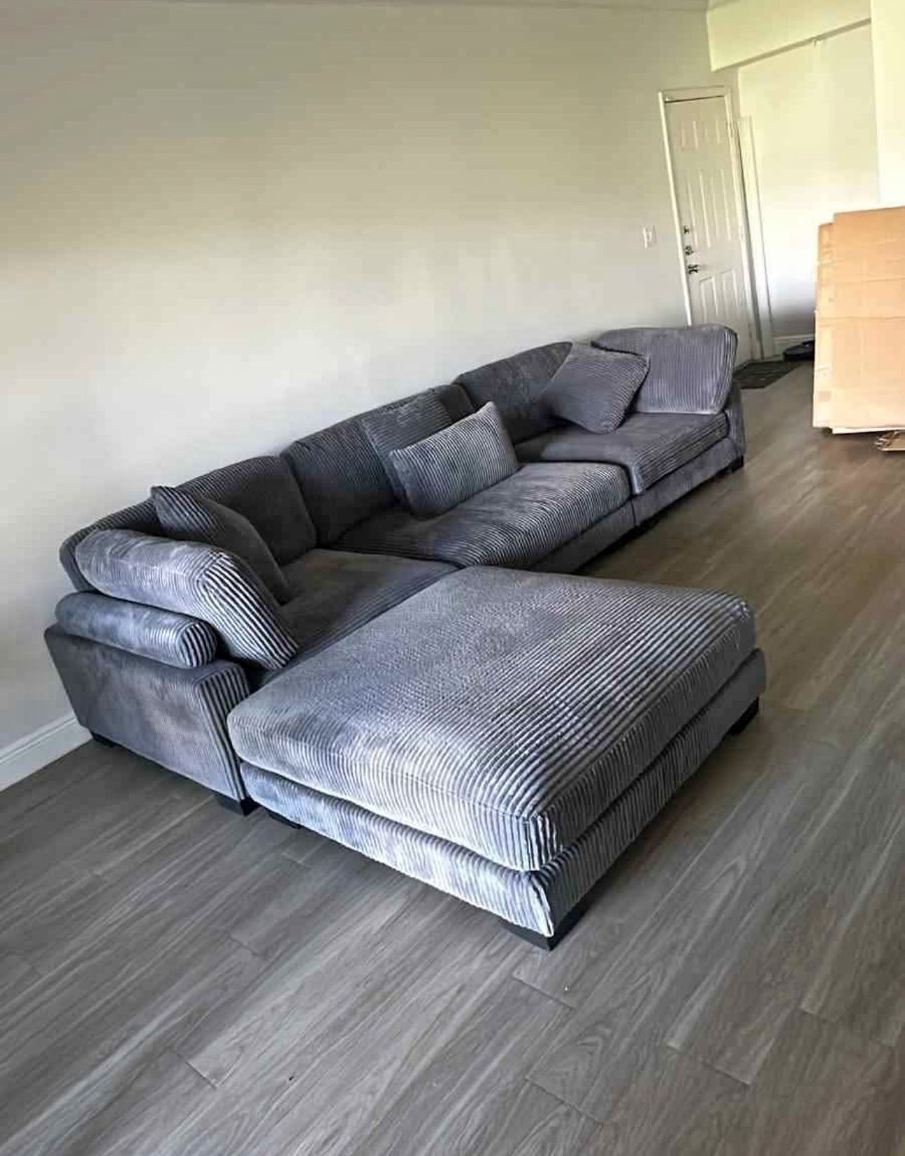 Brand New Corduroy Modular Sectional- Shop Now Pay Later