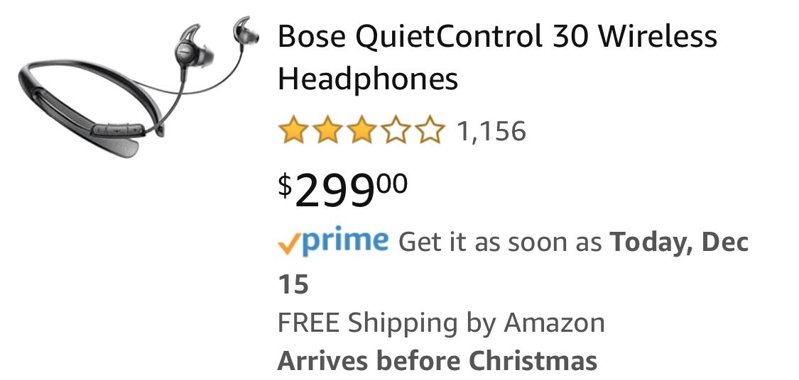 Bose quiet control 20 wireless headphones