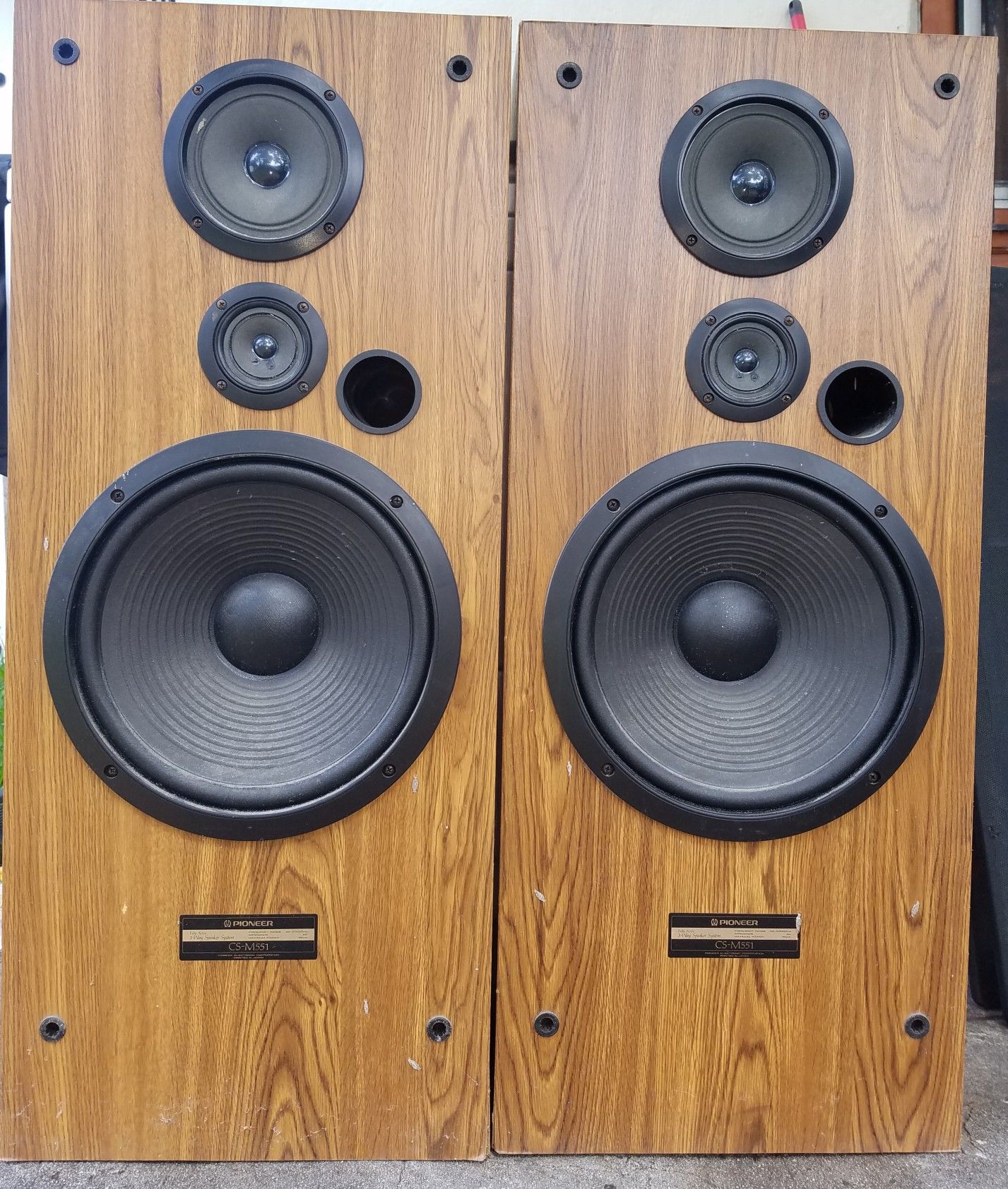 Vintage Pioneer CS-M551 Tower Speakers