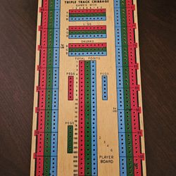 Cribbage Board With Pegs, New, Never Used 5.00