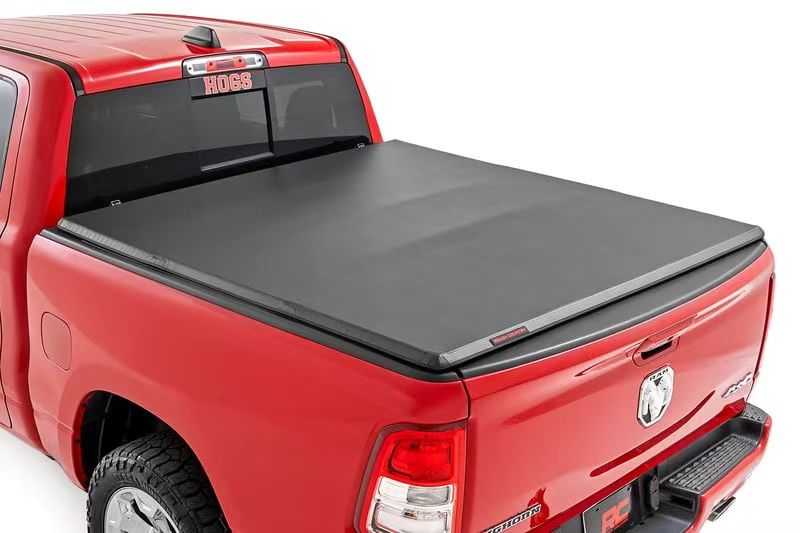 MOSTPLUS Tri-Fold 5.8FT Truck Bed Tonneau Cover for nissan/toyota/jeep with utility truck
