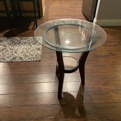 Glass Coffee and End Table 