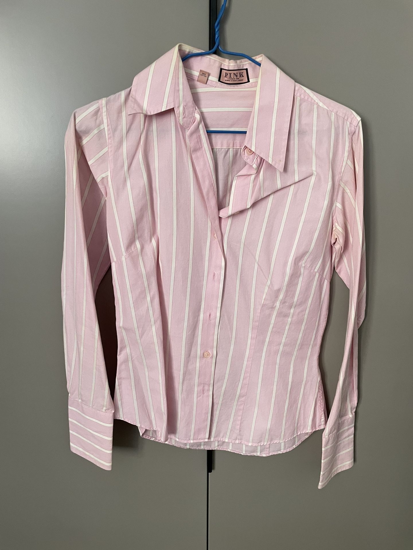 Thomas Pink Button Shirt Pink