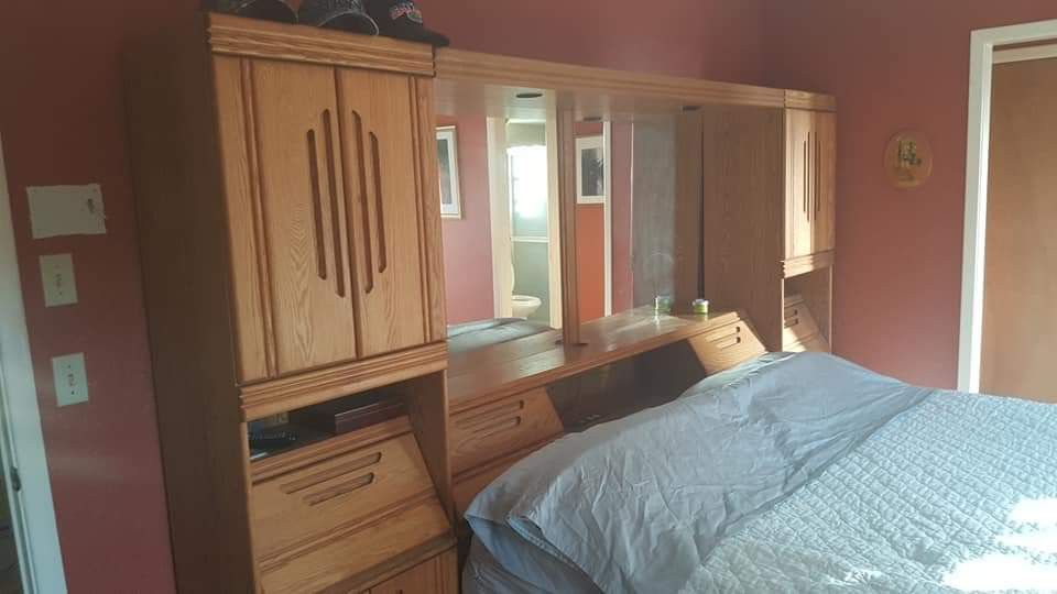 Solid Oak King size Master Bedroom set Complete