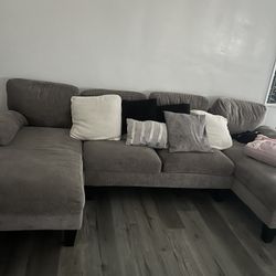 Gray Sectional Couch 