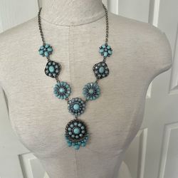 Long Turquoise Necklace 