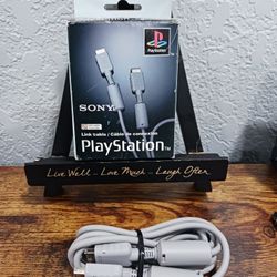 Official Sony PS1 to PS1 Link Cable SCPH-1040 with box NTSC USA/CANADA Version