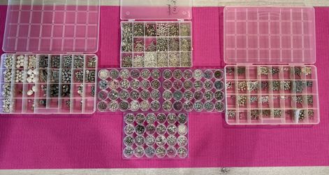 Silver jewelry bead collection
