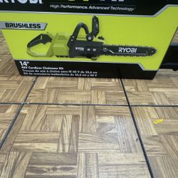 New!! Ryobi 14" Brushless Chainsaw