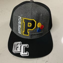 Pittsburgh Steelers Retro Embroidered Gray / Black Snapback Hat