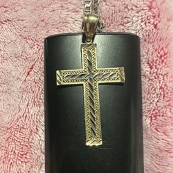 Gold Cross Pendant 