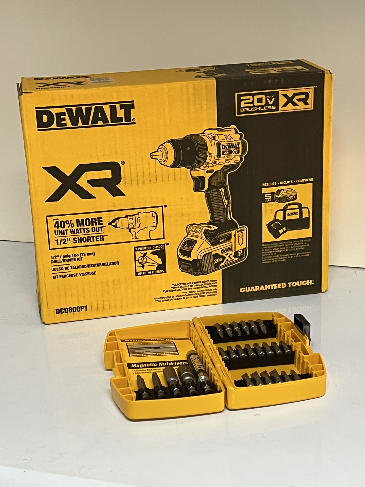 DeWalt 1/2” Compact 20V 3Pc Drill/Driver Kit