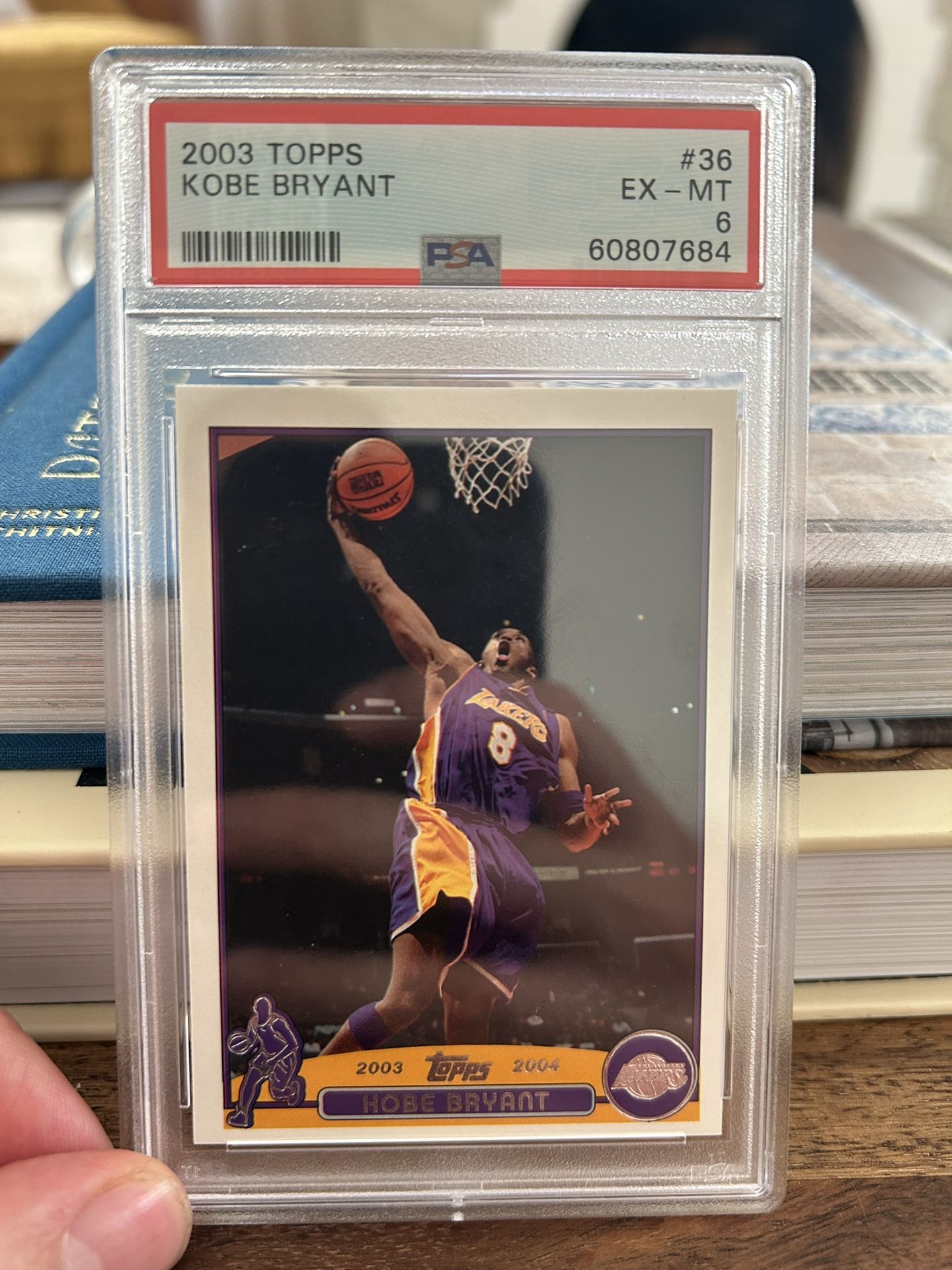 2003-04 Topps Basketball Kobe Bryant PSA 6 #36