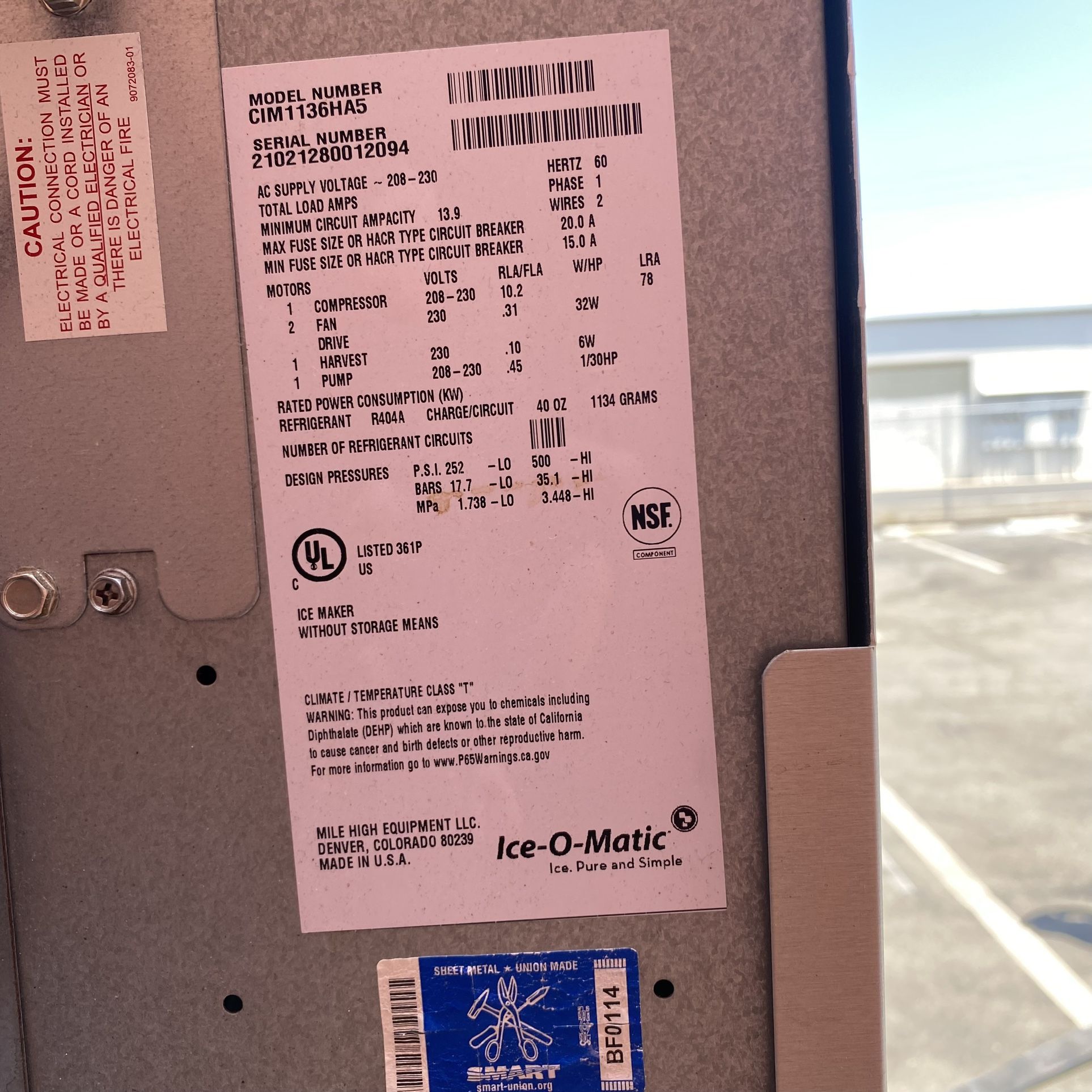 IceOMatic CIM1136HA Elevation Series 30" Air Cooled Half Dice Cube