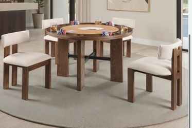 5-Piece Convertible Dining & Gaming Table Set