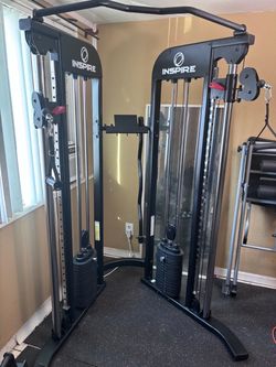 Inspire Fitness FTX Functional Trainer – Compact Dual Cable Machine (Combined 330 lbs Weight Stacks)