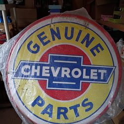 NEW GENUINE CHEVROLET 3ft Large Round Sign