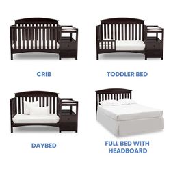 Delta Baby 4 in 1 Crib With Changing Table 