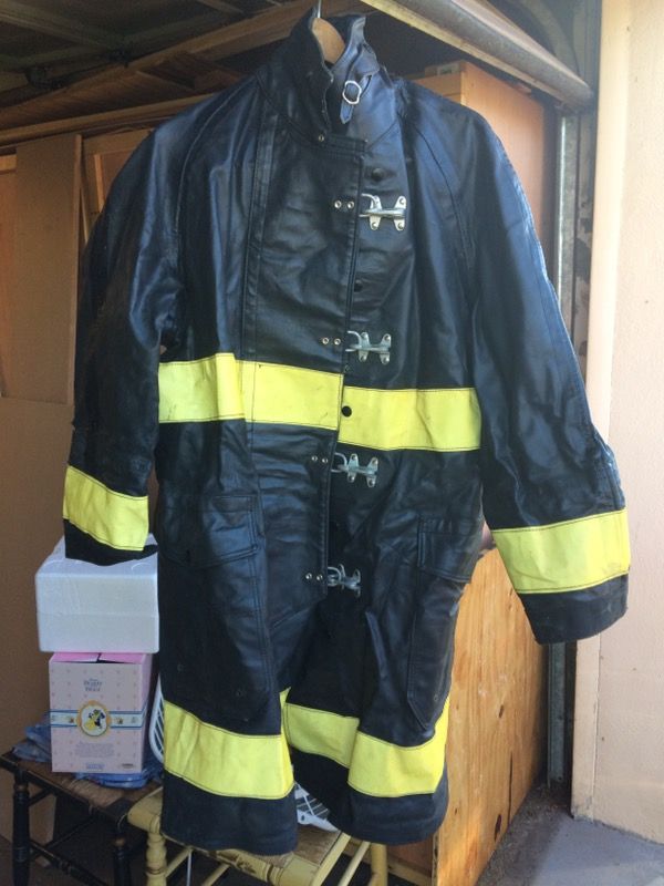 Vintage (80's) firefighter long coat