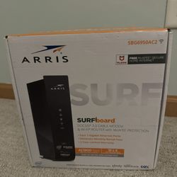 ARRIS Surfboard SBG6950AC2 DOCSIS 3.0 Cable Modem & AC1900 Wi-Fi Router , Approved for Comcast Xfinity, Cox, Charter Spectrum & more , Four 1 Gbps Por