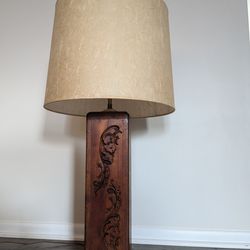 Antique Wooden Plaster GRUBER Mould Large 33" Lamp