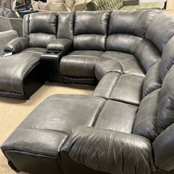 Theater Reclining Stylish Sectional!