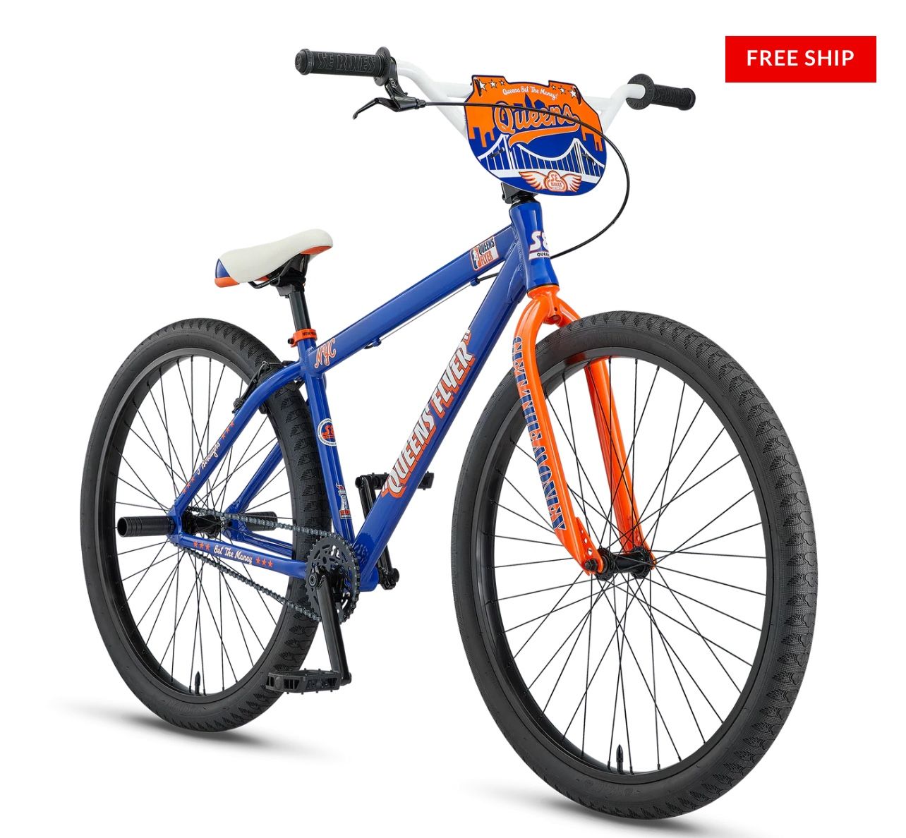 SE Bikes Queens Big Flyer 29” BMX Bike Blue Astoria