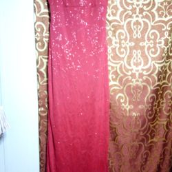 Long Red  Dress 