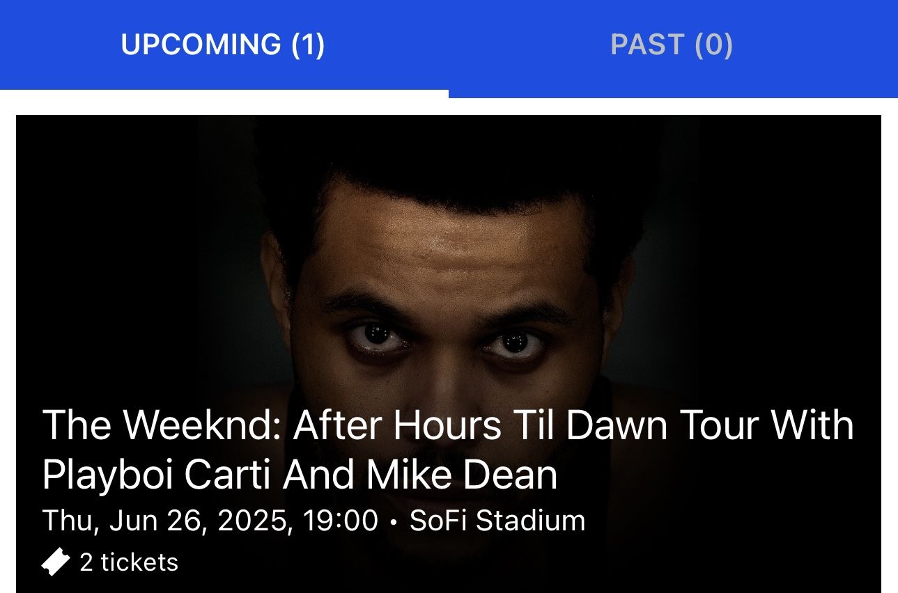 The Weeknd: After Hours Til Dawn Tour