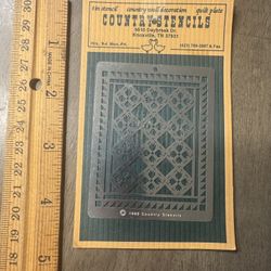 Country Stencils tin stencil - 1992 - NEW