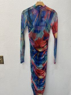 Mesh multi Color Dress $15