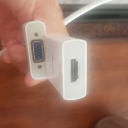 Apple Macbook Thunderbolt Mini Display Adapters Hdmi + Vga