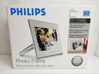 Philips 9 Inch Metal Digital Photo Frame (Silver) Model 9FF2CME