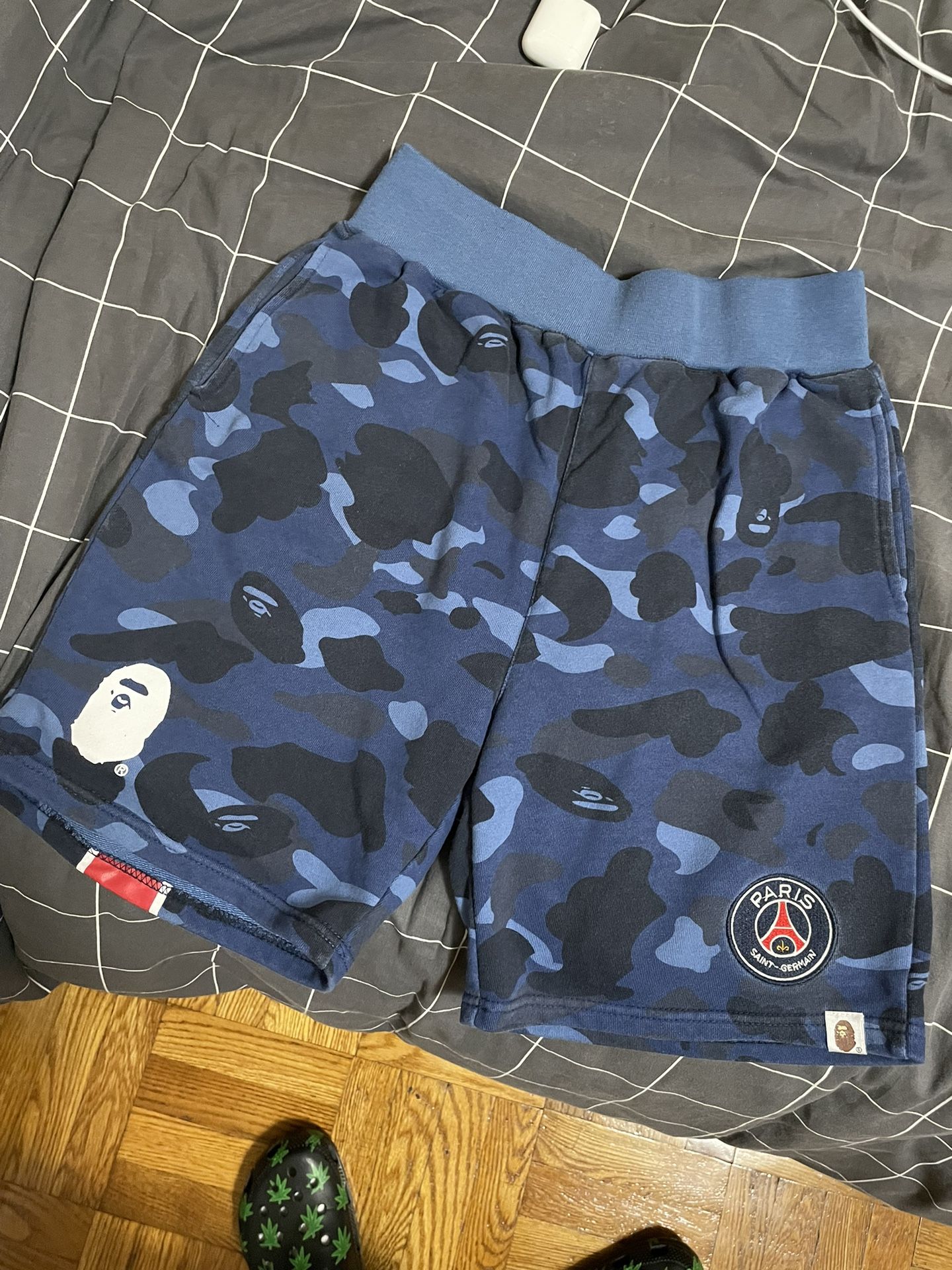 Bape x PSG Blue Navy Shorts for Sale in New York, NY - OfferUp